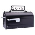 Architectural Mailboxes Black Steel Manhattan Mailbox Name & Address Kit AR6551